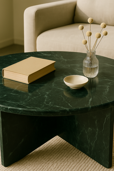 Ovaro Green Marble Coffee Table