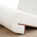 Pelo Veneered Oak & Linen Sofa Chair