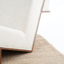 Pelo Veneered Oak & Linen Sofa Chair
