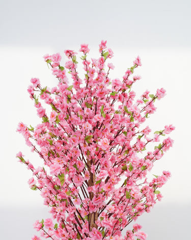 Pink Cherry Blossom Artificial Plant (With Pot)
