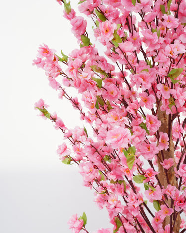 Pink Cherry Blossom Artificial Plant (With Pot)