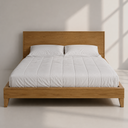 Safat White Oak Solid Wood King Size Bed by Art Dei Marmi