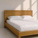 Safat White Oak Solid Wood King Size Bed by Art Dei Marmi