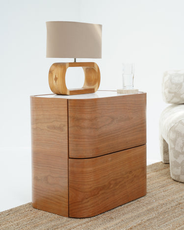 Selin Wooden Side Table