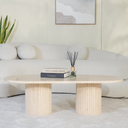 Sena Travertine Marble Coffee Table