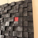 Smoked Black Premium Handmade Wooden Wall Sculpture | Size XXL – 120 cm x 120 cm