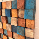 Smoked Color Premium Handmade Wooden Wall Sculpture | XL  114 cm x 57 cm