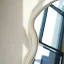 Sole White Wave Frame Mirror