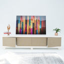Taro PU Paint & Rattan TV Unit