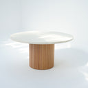 Tivo Micro Cement & Wooden Base Outdoor Table