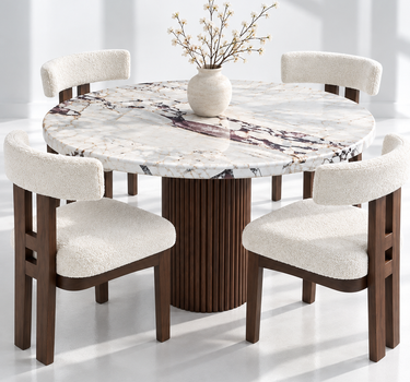 Wexford Calacatta Viola Dining Table - Dining Room View