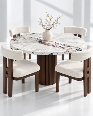 Wexford Calacatta Viola Dining Table - Dining Room View