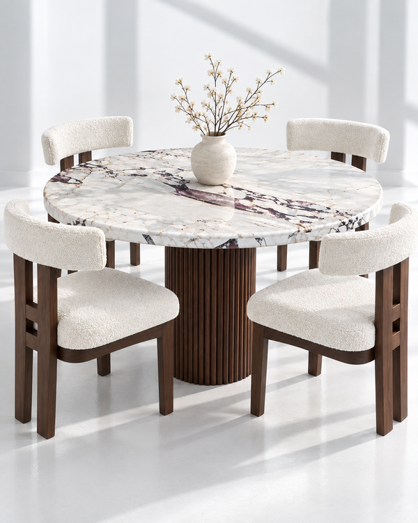 Wexford Calacatta Viola Dining Table - Dining Room View