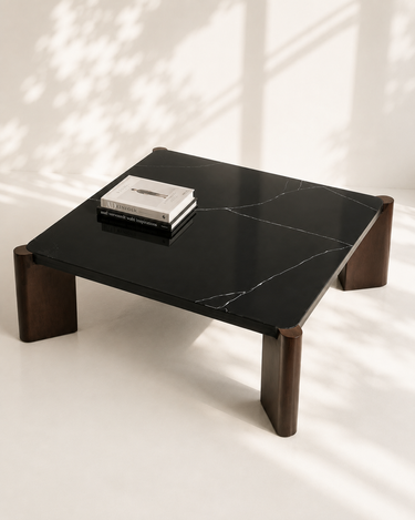 Winifred Black Marble Coffee Table