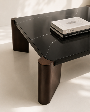 Winifred Black Marble Coffee Table